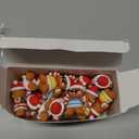 25 Pcs Mini Gingerbread Man Figurines Christmas Decorations Gingerbread Ornaments for Christmas Decorations Party Favors Goody Bag Fillers Fireplace Garden Dollhouse Home Table Decor Gifts