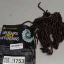 DAIXI 0.24Inch Thickness 8-16 Inch 60 Strands 100% Real Human Hair Dreadlock Extensions for Man/Women Full Head Handmade 0.6cm Thinner Can Be Dyed and Bleached Soft Dreadlocks with Needle and Comb