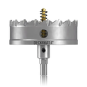 4" TCT Hole Saw for Hard Metal, Heavy Duty 100mm Tungsten Carbide Tipped Hole Cutter with Spring-Loaded Pilot Drill Bit for Stainless Steel, Metal, Iron, and Plastic