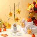 Preboun 6 Set Friends Gifts Crochet Star with Thank You Card  Handmade Smile Positive Star Keychains for Women, Sisterhood, Friendship,Friends,Positive Support Favors