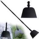 Multifunctional Garden Cleaning Shovel, Heavy Duty Steel Flat Shovel with 55" Adjustable Handle, Floor Weeding Scraper, Outdoor Spade Tool for Weeding, Lawn Edging, Digging, Ice Removal