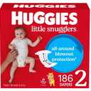 Huggies Little Snugglers Size 2 Diapers, count 186