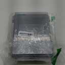 Waterproof Outdoor Project ABS Plastic Junction Box IP67 Weatherproof Dustproof Enclosure with Hinged Cover, Mounting Plate,Wall Brackets for Power Project (Clear,8.7"X6.7"X4.5")