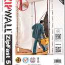 ZipWall ZipFast Reusable Barrier 5' Panel for Dust Barriers, ZF5 , White (1 Count (Pack of 1))