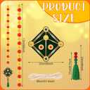 5 Pcs Diwali Marigold Garland Decoration Artificial Marigold Flowers Bulk Faux Flower Garland Hanging Kite Indian Decor for Diwali Wedding Christmas Anniversary Celebration Birthday