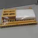 HBlife Bamboo Dish Drying Rack with Utensil Holder, 3Tier Large Collapsible Wooden Dish Drainer Rack, Folding Drying Holder Dish Drainer for Kitchen Counter