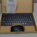 TECKNET Wireless Keyboard and Mouse Combo, Mini Cordless Computer Keyboard and Mouse Set 2.4GHz, Silent Adjustable 1600 DPI, Quiet Click, Lag-Free for Computer, Laptop, PC, Windows, Mac, Chrome OS (Black)
