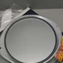 Pizza Pan - 14 Inch Nonstick Pizza Pan for Oven with Widen Handles for Cooking, Baking, and Grilling - Durable, Even Heating, Long-Lasting Kitchen Cookware (1, Grey) (Gray)