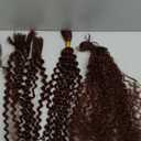 Reddish Brown Human Braiding Hair for Boho Braids 150g 24 24 24 inch 33 Deep Wave Human Bulk Hair for Braiding Knotless 10A Wet and Wavy Bulk Bohemain Curly 3 Bundles