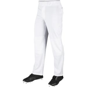 Champro Boys MVP Open Bottom Relaxed Fit Baseball Pants (Medium, White)