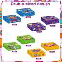 24 Pcs Purim Hamentaschen Cookies Box Shortbread Gift Boxes Basket Happy Purim Boxes for Event Home School Office Mom Dad Friends Gift Box Jewish Party Decorations