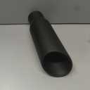 A-KARCK Exhaust Tip 3 Inch Inlet, 3" Inlet 4" Outlet 12" Long Black Coated Finish Muffler Tip For Truck Tailpipe, Stainless Steel Rolled Edge