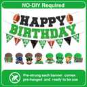 Football Birthday Party Decorations - Happy Birthday Banner, Themed Party Supplies, Pom Poms