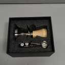 58.5mm Tamper Fits 58mm Portafilters Calibrated Auto-Leveling and Double Spring Loaded Design Stainless Steel Ripple Base Espresso Tamper with 20lb / 25lb / 30lbs Replacement Springs