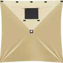 MASTERCANOPY Wind Screen Side Panel with Window for 10x10 Escape Screen Shelter Canopy Tent - Weatherproof, UV Resistant Sun Shade Attachment Accessory (Beige, 1 Pack)