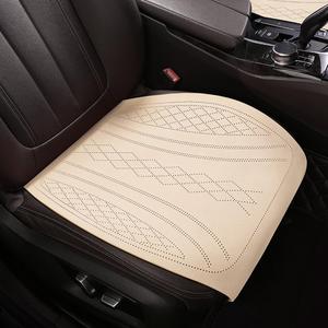 LUNDA Suede Leather Car Seat Cover Ultra-Thin Seat Cushion Breathable Seat Protector Pad Universal for Mercedes Benz AMG A B C E S R Class GLK GLA GL CLA CLS CLK SLK GLE GLS GLC (Beige)