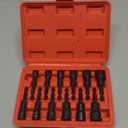 12-Piece Magnetic Nut Driver Set - Premium Impact Power Hex Nut Driver Drill Bit Master Kit, SAE & Metric, 1/4-Inch Quick-Change