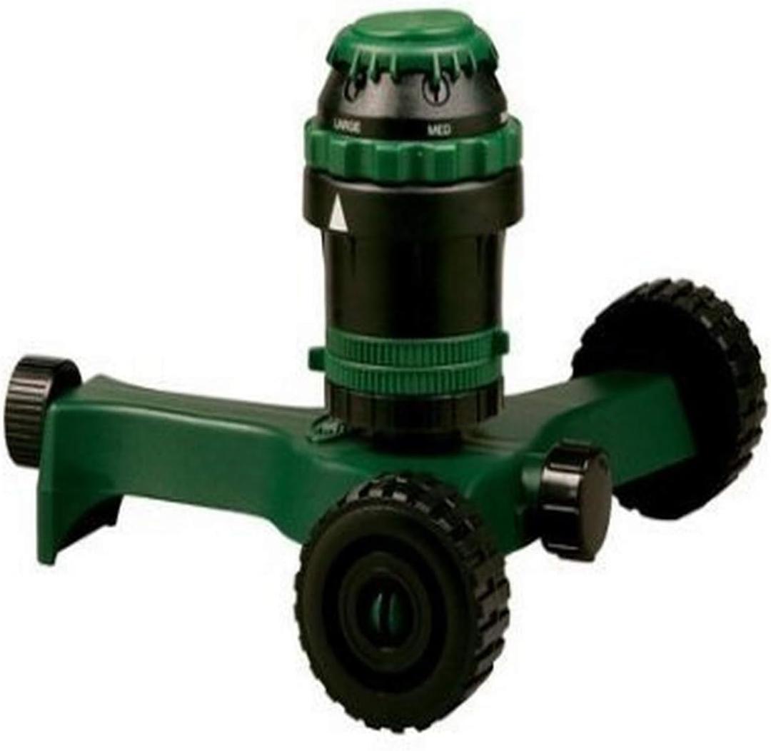 Orbit 58572N H2O-Six Gear-Drive Sprinkler on Plastic Wheel Base (Pack of 3)
