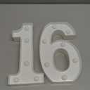 16th Birthday Decorations for Girls Boys,Sweet 16 Party Decorations for Centerpieces Table,Light Up Numbers Sweet 16 Sign for Party Backdrop Wall Decor for 16th Wedding Anniversary Decoration
