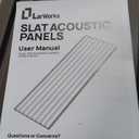 Acoustic Wood Slat Panels 4 Pack 106" x 12.6", Soundproof Wooden Wall Panels, 3D Fluted Panel for Interior Wall Decor, Living Room, Bedroom - Black (Cover Approx. 37 sq.ft)