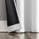 Blackout Grommet Single Curtain Panel, 1 Panel, White, 50x164"