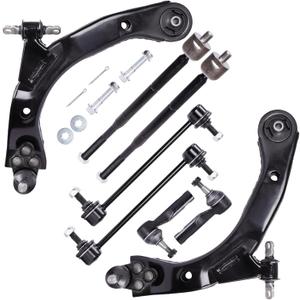 LCWRGS 8pcs Front Suspension Kit for 2005-2010 Chevy Cobalt, 2006-2011 Chevy HHR, 2007-2009 Pontiac G5, 2005-2006 Pontiac Pursuit, 2 Lower Control Arms 2 Sway Bars 4 Outer Inner Tie Rods