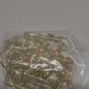 80pcs Ring Shape Paper Clips, Rustproof Metal Iron Lovely Shape Shiny Colors, with Clear Box for Office School Home Art Organization (Gold)