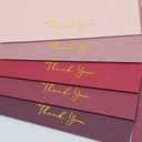 Crisky Burgundy Red Thank You Cards with Envelopes & Stickers 50 Pack Bridal Shower Graduation Thank You Cards Small Business, Wedding Baby Shower Birthday Funeral Notes Bulk