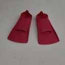 Silicone Professional Scuba Diving Fins Short Men Women Snorkel Swimming Fins Kids Flippers Equipment Set (Color : Red Size : S)