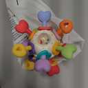 Baby Silicone Teething Toys - Safe, Multi-Functional BPA-Free Sensory Learning Teether Montessori Baby Toys for Infant 0-12 Months Teething Relief with Rattle Perfect Baby Gift for Boys Girls (Warm Color)