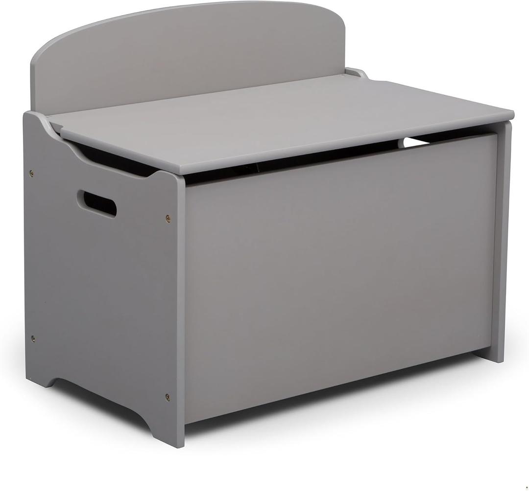 Delta Children MySize Deluxe Toy Box, Grey
