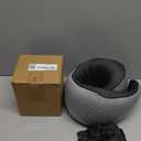 SZXYX Travel Pillows - 100% Pure Memory Foam Neck Pillow for Airplanes, Comfortable Breathable Cover, 360 Support Stowable Pillows for Sleeping, Car, Airport Travel Essentials Dark Grey