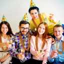 3 x EOBOH 24PCS Bead Necklace, Orange Bead Necklaces Party Favors, 33" Mardi Gras Necklaces, Festival Parade Throw Accessories for Mardi Gras Halloween Wedding Celebrations Decorations