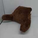 Clara Clark Reading Pillow with Shredded Memory Foam for Sitting Up in Bed and Couch, Back and Arms Adjustable Support Adults & Teens Backrest Pillows for Reading, with Washable Cover Chocolate Brown