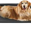 RRPETHOME Large Elevated Cooling Dog Bed, Raised Dog Cot Beds for Large Dogs, Elevated Outdoor Pet Cot, Chew Proof Portable Cooling Pet Cot with Skid-Resistant Feet and Breathable Mesh