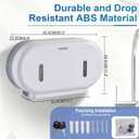 Twin Jumbo Roll Toilet Paper Dispenser Commercial,Hold 9” Two-Roll