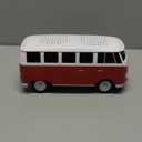 BRISA VW Collection  Volkswagen Portable Bluetooth Speaker Wireless Box with Rechargable Battery T1 Bus Campervan (Scale: 1:20/Classic Bus) (Red)