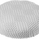 PATIKIL Stool Covers Round, Elastic Bar Stool Covers Washable Stool Cushion Slipcover Stretchy Bar Chair Seat Cover for 14-18 Inch Chair, Grey