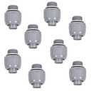 1/2 Liquid Tight Connector, Yolleach Flexible Nonmetallic Electrical Conduit, Straight PVC Conduit Connector, UL Listed (8)