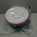 4 Pieces 5 Gallon Leak-Proof Bucket Lid Food Grade Plastic Storage Buckets Screw Seal Lids Screw Pail Lid Pet Food Storage Chicken Feeders (White, Blue, Green, Orange)