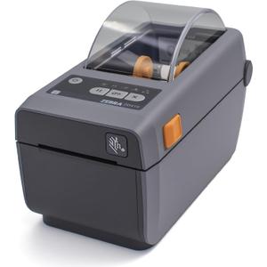 Zebra ZD410 203dpi Direct Thermal Desktop Monochrome Printer Print Width of 2 in USB Connectivity, USB Host - Grey- ZD41022-D01000EZ