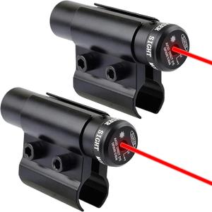 Red Dot Laser Sights Compact Tactical Laser Sight Scope with Barrel Clamp Mount for Rifle Shot Gun 2PACK