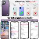 Vinich for iPhone 16 Plus Wallet Case with Card Holder, RFID Blocking Credit Slots Kickstand Shockproof Phone Cover Fit for iPhone 16 Plus 6.7" Purple
