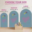 Arch Magnetic Wall Decal - 48" x 24" Matte Finish Chalkboard Sticker for Wall - Magnetic Board for Playroom, Home Classroom(Celadon)