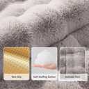 Guinea Pig Bed Faux Fur Rabbit Bed Bunny Beds Plush Hamster Bedding Mats Soft & Warm for Indoor Small Animal Bed (Chinchilla Hedgehog Ferret) Grey 10111 Inch