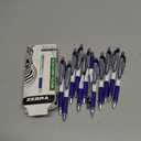 Zebra Pen Z-Grip Flight Retractable Ballpoint Pen, Bold Point 1.2mm, Blue Ink, School Supplies, Teacher Supplies, and Office Supplies, Smooth Writing, Quick-Drying, 12-Pack (21920)