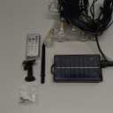 Solar Powered Warm White LED Outdoor String Light with Remote Control, Shatterproof Light Bulbs for Backyard Garden Patio Pergola Gazebo Bistro Bedroom Christmas Wedding Party (10+1 Bulbs)