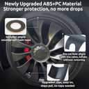 Wheel Rim Protector for Tesla Model Y Performance 21 Inch Überturbine Wheels All-in-one Car Tire Trim Rings Rim Case Hubcaps Wheel Cover 2020-2024 Model Y Accessories