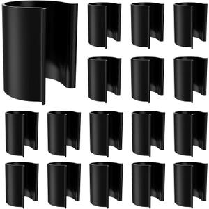 Jetec 32 Pcs Winter Black Pool Cover Clips for Above Ground Pool Cover Clamps for 1-1/2 Inch PVC Pipe Black Securing Clip for Backyard Swimming with Railing