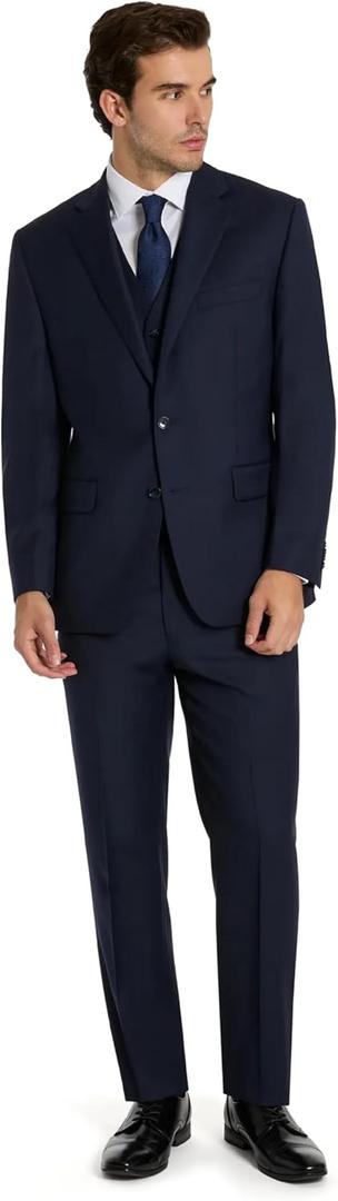 Michael Kors Men's Solid Classic Pants (Blue, XL)